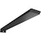 Ekena Millwork Hidden Floating Steel Heavy Duty Bracket w/ Flange, Powder Coated Black 2 1/2"W x 20"D x 1 1/2"H BKTM02X20X01HFPBL - alternate 1